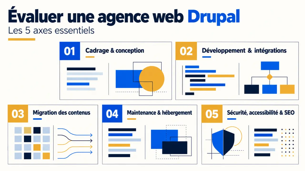 Critères pour choisir une agence web Drupal : migration, intégration, maintenance, sécurité et accessibilité