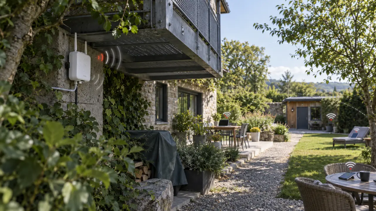 Point d’accès WiFi extérieur : le mauvais emplacement limite la portée, même avec un boîtier IP65