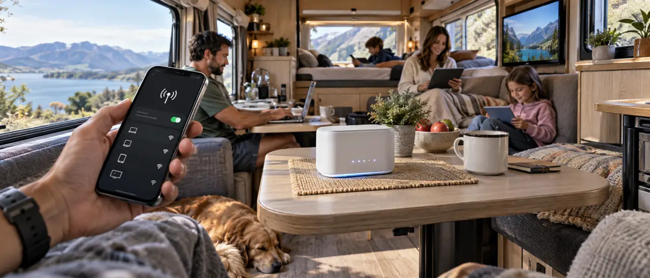 Internet en camping-car : smartphone pour dépanner, routeur pour connecter toute la famille